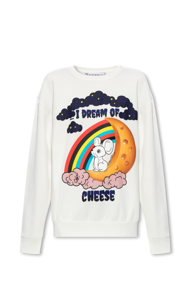 White Printed sweatshirt JW Anderson - GenesinlifeShops Norway